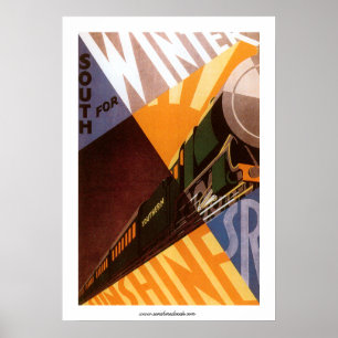 South for Winter Sunshine Poster