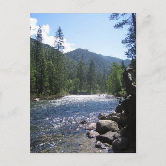 South Fork Kings River, King's Canyon, CA Postkarte (Vorderseite)