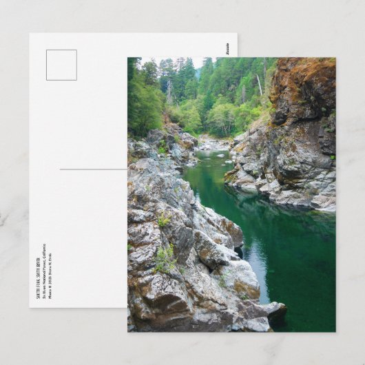 South Fork, Smith River CA Postkarte (Vorne/Hinten)