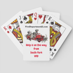 South Fork VFD Dalmatinierung Feuerwehr Spielkarten