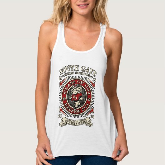 South Gate High School Racerback Tank Top (Vorderseite)
