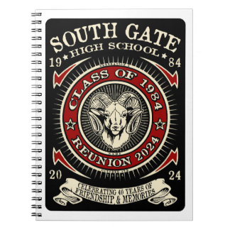 South Gate High School Rams Notebook Notizblock