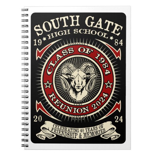 South Gate High School Rams Notebook Notizblock (Vorderseite)