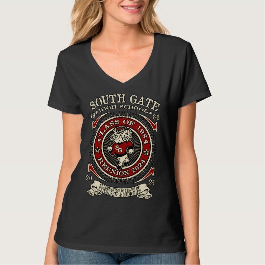 South Gate High School T - Shirt Ramsey Front & Re (Vorderseite)