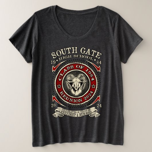 South Gate S.S. Rams Women's plus size T - Shirt (Design vorne)