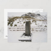 South Georgia Island - Sir Ernest Shackleton Grave Postkarte (Vorne/Hinten)