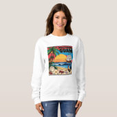 South Guam Island Mikronesia Islander Sweatshirt (Vorne ganz)