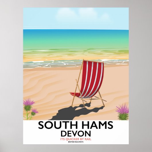 South Hams Devon Strandposter Poster (Vorne)