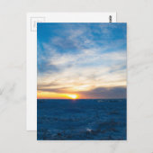 South Haven Lighthouse Frozen Lake Michigan Postkarte (Vorne/Hinten)