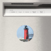 South Haven Lighthouse Magnet (In Situ (Geschirrspüler))