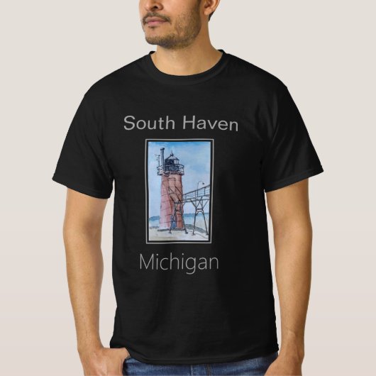 South Haven Lighthouse, Michigan T-Shirt (Vorderseite)
