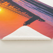 South Haven, MI Lighthouse Sherpa Blanket Sherpadecke (3/4)