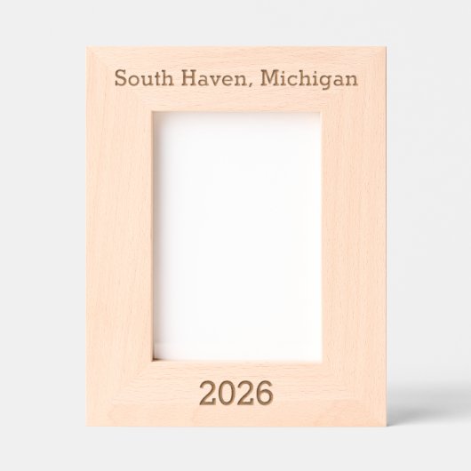 South Haven Michigan - Lasergravierter Rahmen (Vorderseite)