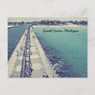 South Haven Michigan Leuchtturm Postkarte
