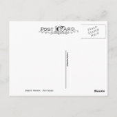 South Haven Michigan Lighthouse Postkarte (Rückseite)