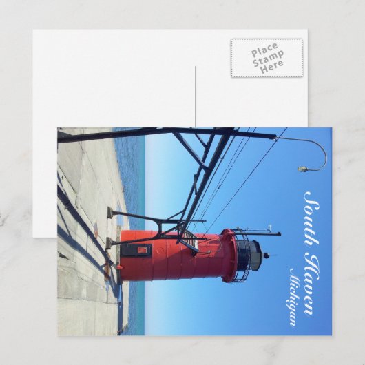 South Haven Michigan Postkarte (Vorne/Hinten)