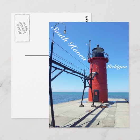 South Haven Michigan Postkarte (Vorne/Hinten)