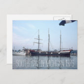South Haven Michigan Tall Ship 1976 Postkarte (Vorne/Hinten)