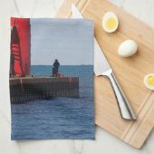 South Haven South Pierhead Küchentuch (Viertel Falte)