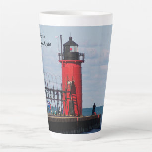 South Haven South Pierhead Light Latte Tasse