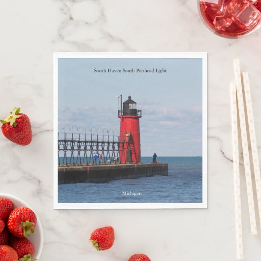South Haven South Pierhead Light Serviette (Beispiel)