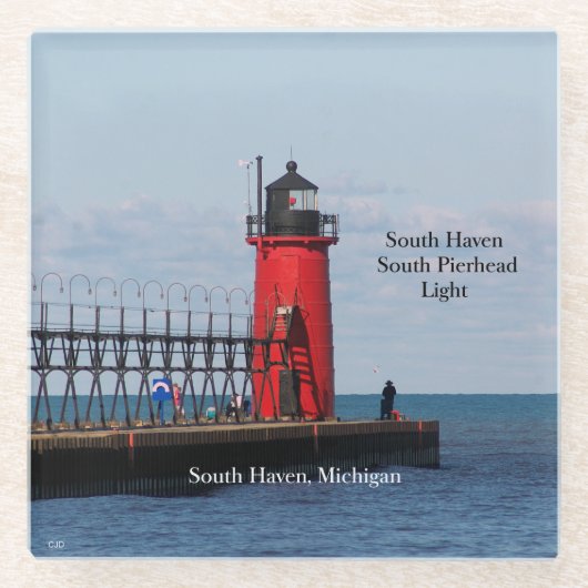 South Haven South Pierhead Light Untersetzer (Vorderseite)