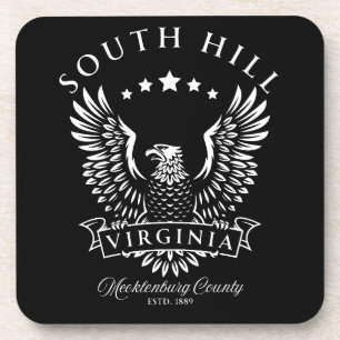 South Hill Mecklenburg Landkreis Virginia Vintag Getränkeuntersetzer