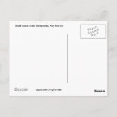 South Indian Bride Matryoshka Postcard Postkarte (Rückseite)