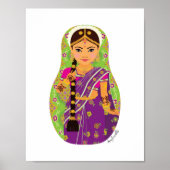South Indian Bride Matryoshka Poster (Vorne)