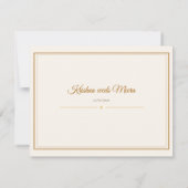 South Indian Temple Wedding Invitation Suite Einladung (Rückseite)