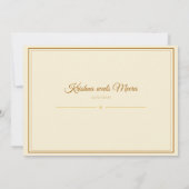 South Indian Wedding Invitation  Einladung (Rückseite)