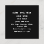 South Korea Flag Heart Quadratische Visitenkarte (Rückseite)