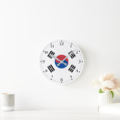 South Korea Flag Runde Wanduhr (Zuhause)