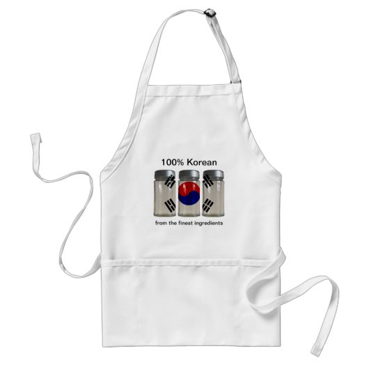 South Korea Flag Spice Jars Apron Schürze (Vorne)
