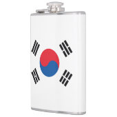 South Korea Flag Stainless Flachmann (Links)
