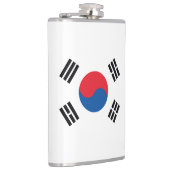 South Korea Flag Stainless Flachmann (Rechts)