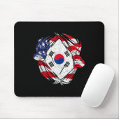 South Korea Love South Korea Pride Korean Patriot  Mousepad (Mit Mouse)