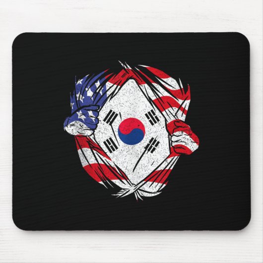 South Korea Love South Korea Pride Korean Patriot  Mousepad (Vorne)
