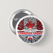 South Korea South Korean Canadian Canada Tree Button (Vorne & Hinten)