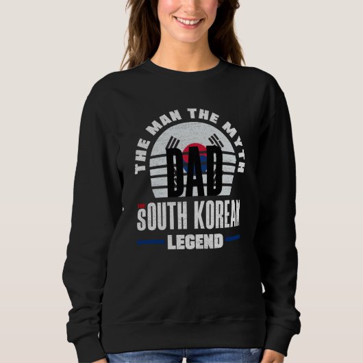 South Korea South Korean South Korea Flag Fathers  Sweatshirt (Vorderseite)