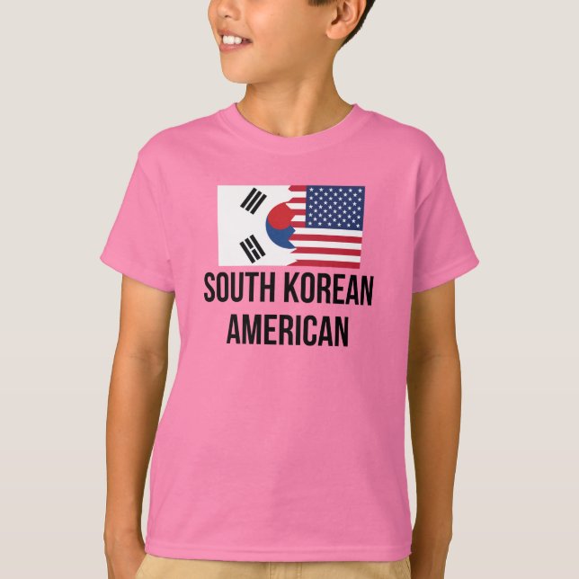 South Korean American Flag T-Shirt (Vorderseite)