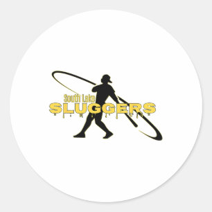 South Lake Sluggers Bysebyll Team Fan Runder Aufkleber