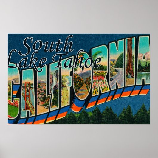 South Lake Tahoe, Kalifornien Poster (Vorne)