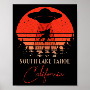 South Lake Tahoe Kalifornien Souvenir Wandern Poster