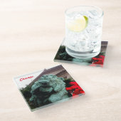 South Lion am Art Institute of Chicago Glasuntersetzer (Schrägansicht)