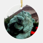 South Lion am Art Institute of Chicago Keramik Ornament (Vorne)