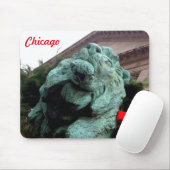 South Lion am Art Institute of Chicago Mousepad (Mit Mouse)