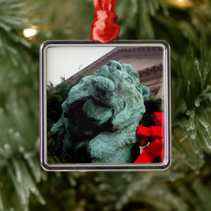 South Lion am Art Institute of Chicago Ornament Aus Metall