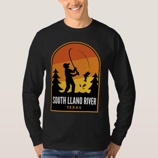 South Llano River Texas Fishing T-Shirt (Vorderseite)
