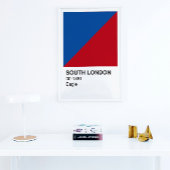 South London Eagle - weiße Grenze Poster